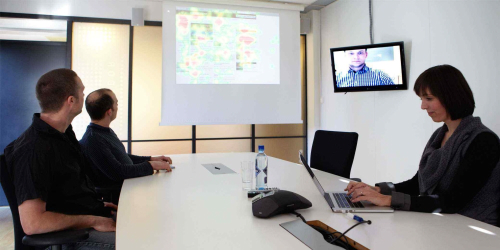 A usability test using Tobii Pro eye trackers run at Bouvet.