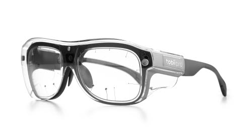 Tobii Pro Glasses 3 with clear safety lenses