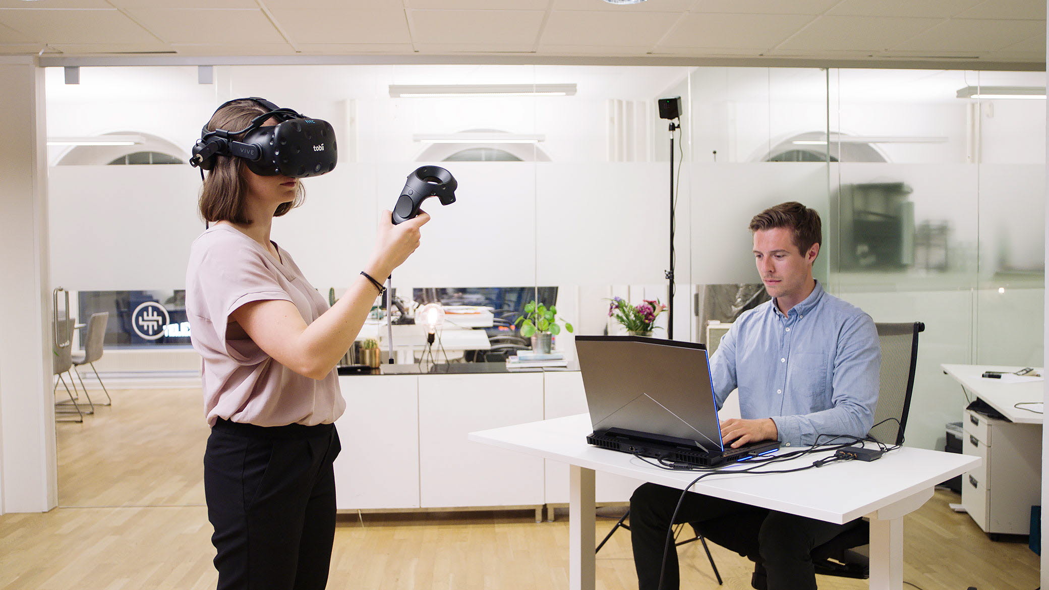 Tobii Pro VR Analytics is used for consumer journey testing with eye tracking in VR environments