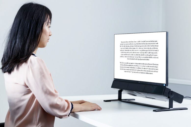 Tobii Pro Spectrum used for reading study