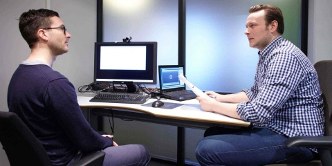 A usability test using Tobii Pro eye trackers run at Bouvet.